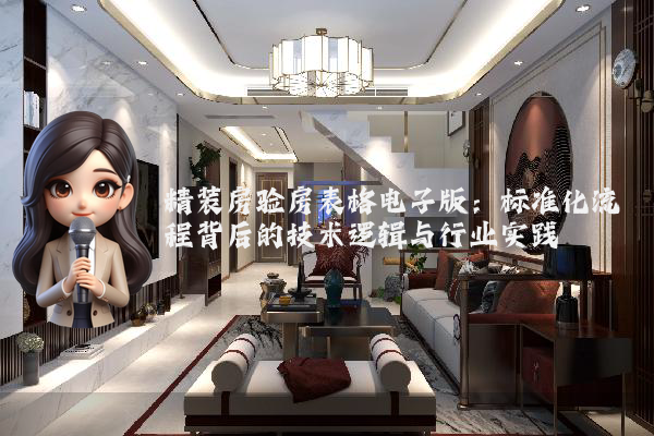 精装房验房表格电子版：标准化流程背后的技术逻辑与行业实践